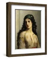 Jewish Woman from Tangiers. 1874. by Charles Landelle. Oil on Canvas, French Painting.-Charles Landelle-Framed Art Print