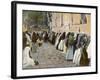 Jewish Women at the Wailing Wall, Jerusalem-null-Framed Photographic Print