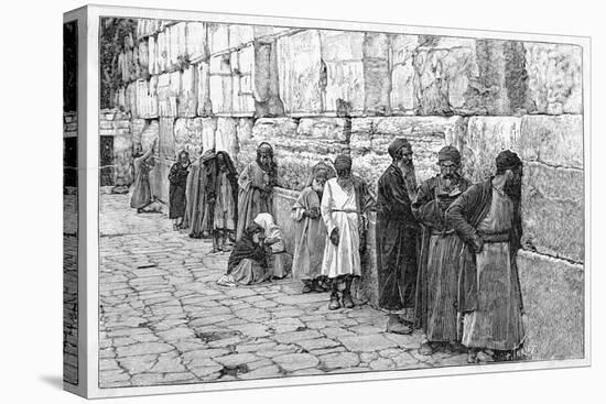 Jews at the Wailing Wall-null-Stretched Canvas