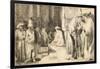 Jews in the Synagogue-Rembrandt van Rijn-Framed Giclee Print