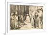 Jews in the Synagogue-Rembrandt van Rijn-Framed Giclee Print