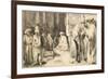 Jews in the Synagogue-Rembrandt van Rijn-Framed Giclee Print