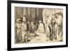 Jews in the Synagogue-Rembrandt van Rijn-Framed Giclee Print