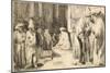 Jews in the Synagogue-Rembrandt van Rijn-Mounted Giclee Print