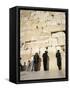 Jews Praying at the Western Wall, Jerusalem, Israel, Middle East-Adrian Neville-Framed Stretched Canvas