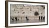 Jews praying at Western Wall, Jerusalem, Israel-null-Framed Photographic Print