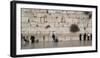 Jews praying at Western Wall, Jerusalem, Israel-null-Framed Photographic Print