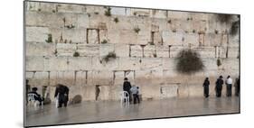 Jews praying at Western Wall, Jerusalem, Israel-null-Mounted Photographic Print