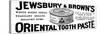 Jewsbury and Browns Oriental Toothpaste-null-Stretched Canvas