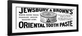 Jewsbury and Browns Oriental Toothpaste-null-Framed Premium Giclee Print