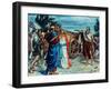 Jezabel and Ahab Meeting Elijah in Naboth's Vineyard-Frank Bernard Dicksee-Framed Giclee Print