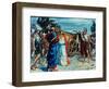 Jezabel and Ahab Meeting Elijah in Naboth's Vineyard-Frank Bernard Dicksee-Framed Giclee Print