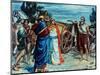 Jezabel and Ahab Meeting Elijah in Naboth's Vineyard-Frank Bernard Dicksee-Mounted Giclee Print