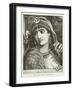 Jezebel Looking Out of a Window on Jehu-null-Framed Giclee Print