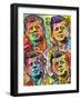 JFk 4 up-Dean Russo -Exclusive-Framed Giclee Print