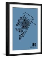 JFK Airport Layout-08 Left-Framed Giclee Print