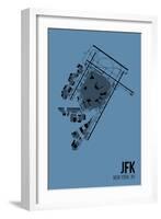 JFK Airport Layout-08 Left-Framed Giclee Print