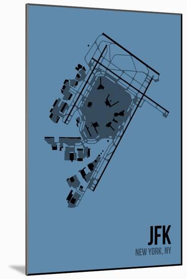 JFK Airport Layout-08 Left-Mounted Giclee Print