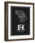 JFK New York Airport Black-NaxArt-Framed Art Print