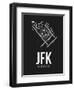 JFK New York Airport Black-NaxArt-Framed Art Print