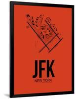 JFK New York Airport Orange-NaxArt-Framed Art Print