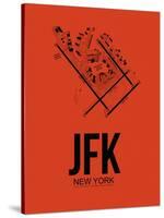 JFK New York Airport Orange-NaxArt-Stretched Canvas