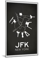 JFK New York Airport-null-Mounted Art Print