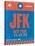 JFK New York Luggage Tag 1-NaxArt-Stretched Canvas