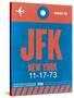 JFK New York Luggage Tag 1-NaxArt-Stretched Canvas