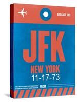 JFK New York Luggage Tag 1-NaxArt-Stretched Canvas