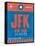 JFK New York Luggage Tag 1-NaxArt-Framed Stretched Canvas