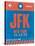 JFK New York Luggage Tag 1-NaxArt-Stretched Canvas