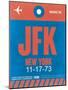 JFK New York Luggage Tag 1-NaxArt-Mounted Art Print