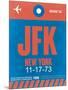 JFK New York Luggage Tag 1-NaxArt-Mounted Art Print