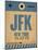 JFK New York Luggage Tag 2-NaxArt-Mounted Art Print