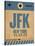 JFK New York Luggage Tag 2-NaxArt-Stretched Canvas
