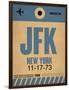 JFK New York Luggage Tag 2-NaxArt-Framed Art Print