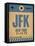 JFK New York Luggage Tag 2-NaxArt-Framed Stretched Canvas