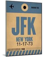 JFK New York Luggage Tag 2-NaxArt-Mounted Art Print