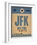 JFK New York Luggage Tag 2-NaxArt-Framed Art Print