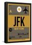 JFK New York Luggage Tag 3-NaxArt-Framed Poster