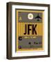 JFK New York Luggage Tag 3-NaxArt-Framed Art Print