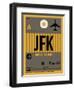 JFK New York Luggage Tag 3-NaxArt-Framed Art Print