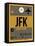 JFK New York Luggage Tag 3-NaxArt-Framed Stretched Canvas