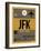 JFK New York Luggage Tag 3-NaxArt-Framed Art Print