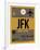 JFK New York Luggage Tag 3-NaxArt-Framed Art Print