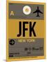 JFK New York Luggage Tag 3-NaxArt-Mounted Art Print