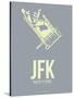 Jfk New York Poster 1-NaxArt-Stretched Canvas