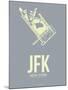 Jfk New York Poster 1-NaxArt-Mounted Art Print