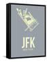 Jfk New York Poster 1-NaxArt-Framed Stretched Canvas